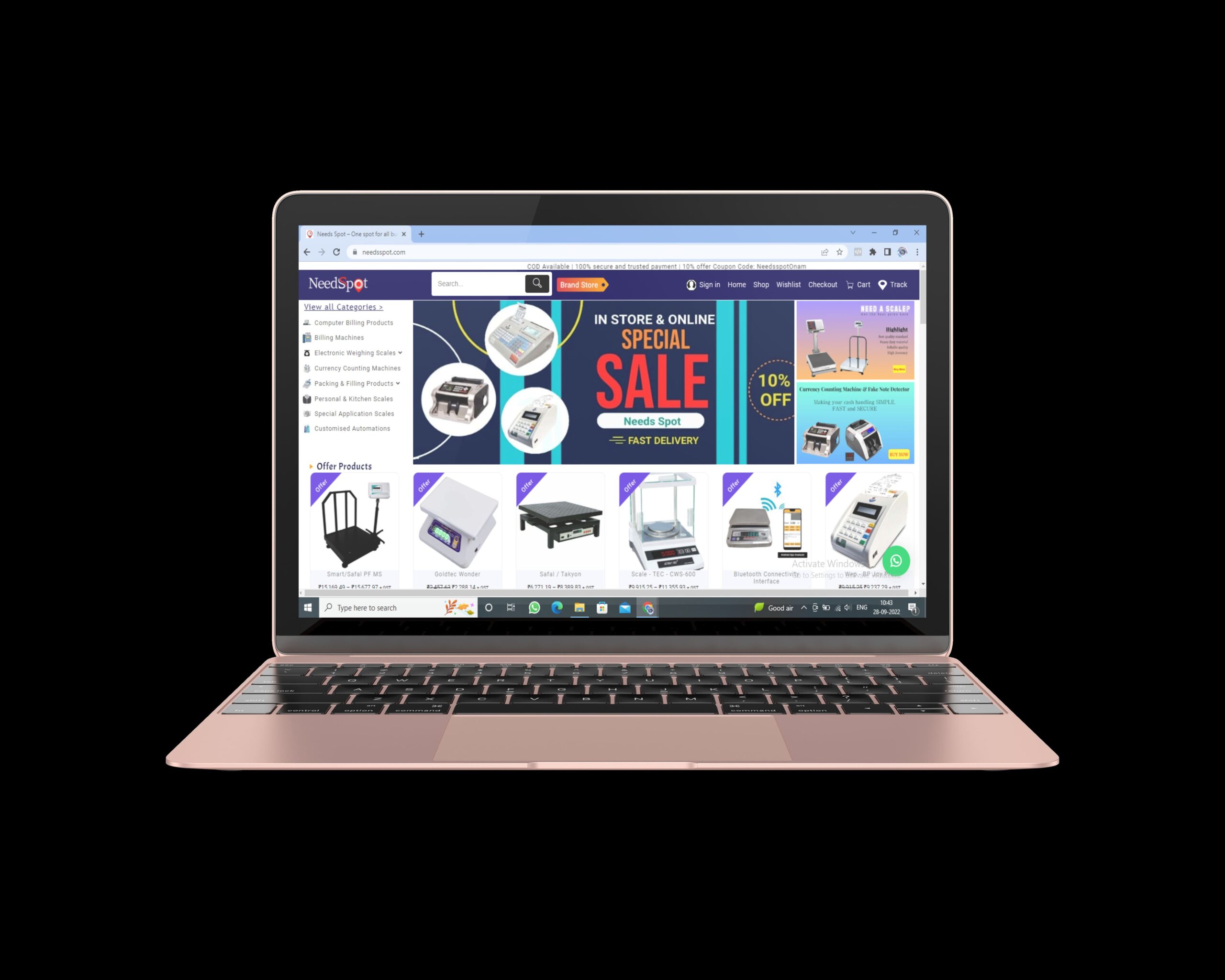 Ecommerce website
